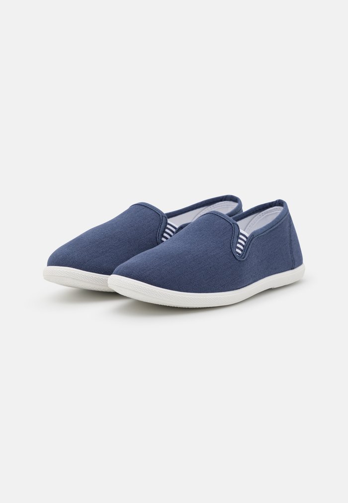 Chaussure Basse Anna Field Plates Slip on Bleu Foncé Femme | PTR-3086291